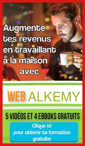 Visuel promotionnel de Web Alkemy montrant le logo et la photo d’Olivier Bessaignet