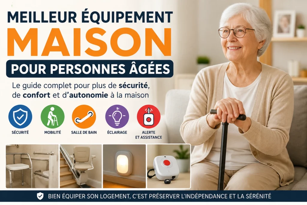 Meilleur équipement maison pour personnes âgées pour améliorer la sécurité, le confort et l’autonomie