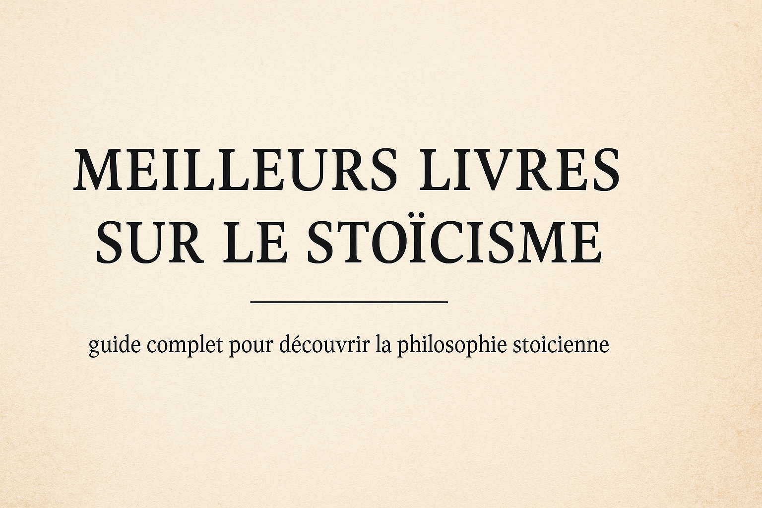 "Meilleurs livres sur le stoïcisme - guide complet pour découvrir la philosophie stoïcienne, Marc Aurèle, Sénèque et Épictète"