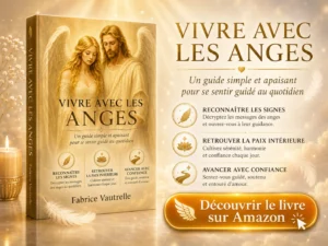 Livre Vivre avec les anges, un guide spirituel simple et apaisant pour reconnaître les signes des anges, se sentir guidé et avancer avec confiance.