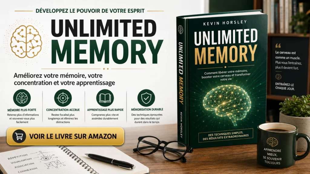Livre Unlimited Memory pour améliorer la mémoire, la concentration et l’apprentissage