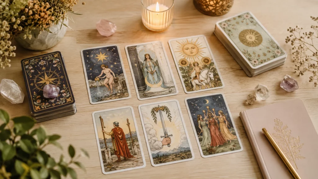 Meilleurs jeux de tarot pour débutant avec cartes divinatoires, Tarot de Marseille et Rider-Waite