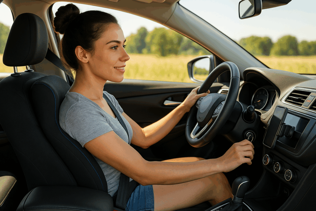 accessoire-auto-indispensable-ete-confort-jeune-femme-voiture