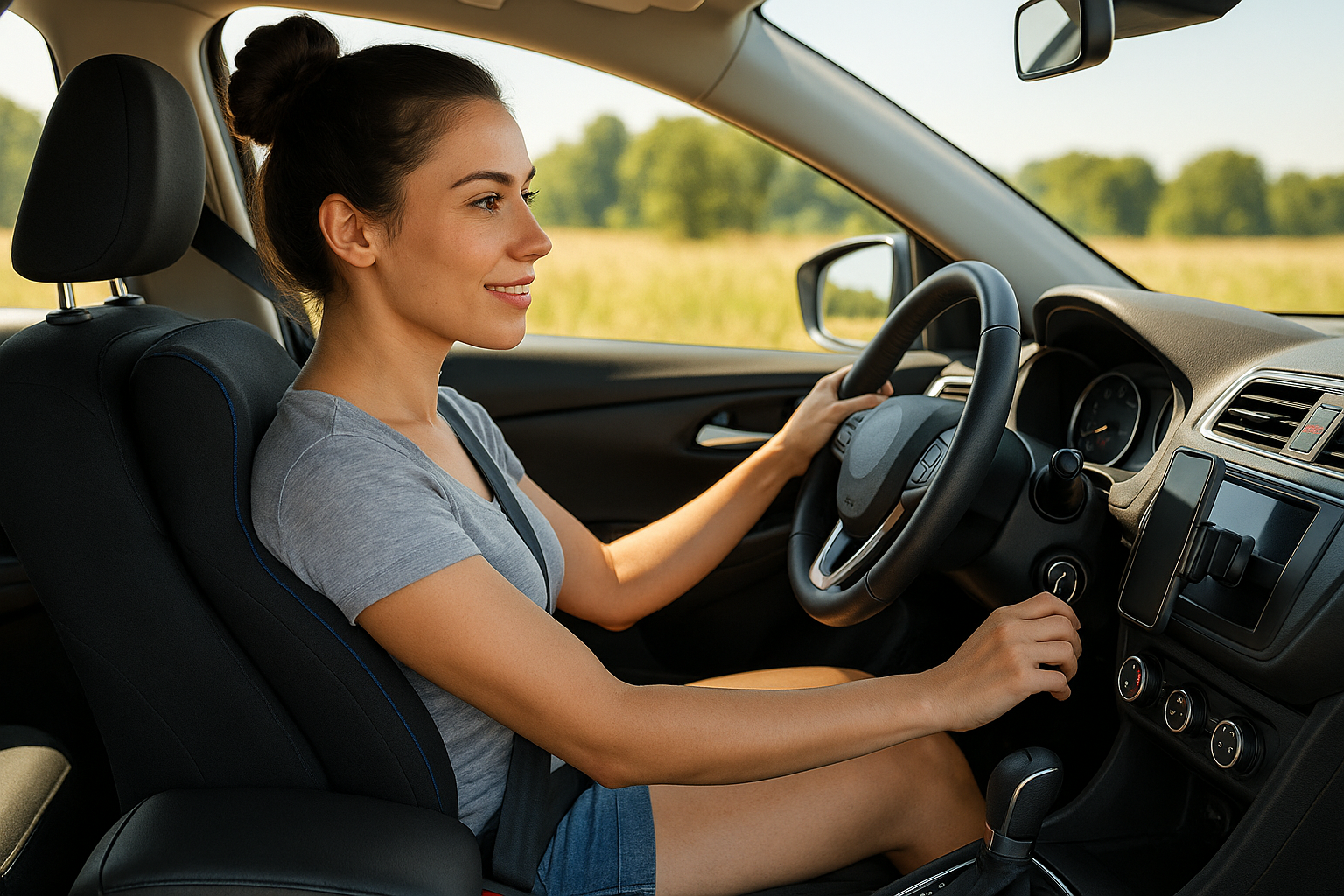 accessoire-auto-indispensable-ete-confort-jeune-femme-voiture