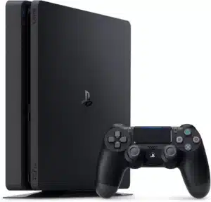 Sony PlayStation 4 Slim, console de jeu PS4 compacte et silencieuse idéale pour le gaming à domicile