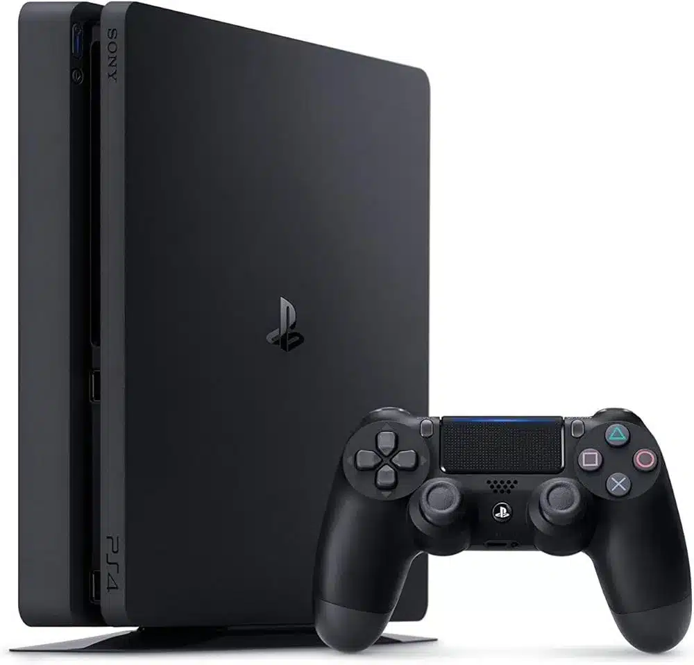 Sony PlayStation 4 Slim, console de jeu PS4 compacte et silencieuse idéale pour le gaming à domicile