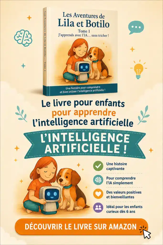 Livre enfant pour apprendre l’intelligence artificielle avec Lila et Botilo, une histoire éducative pour comprendre l’IA