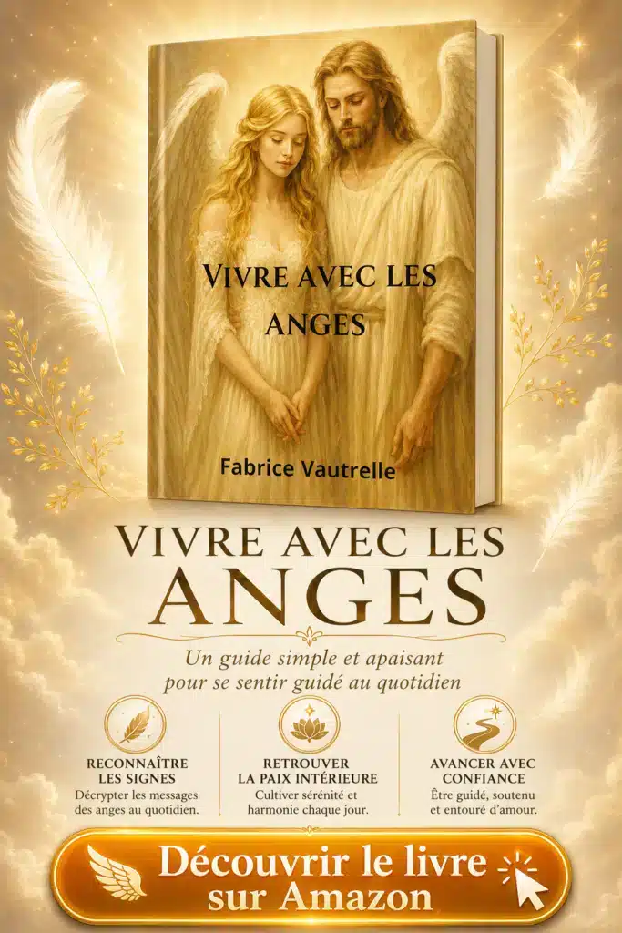 Image du livre Vivre avec les anges, un guide spirituel simple pour reconnaître les signes des anges gardiens et retrouver la paix intérieure