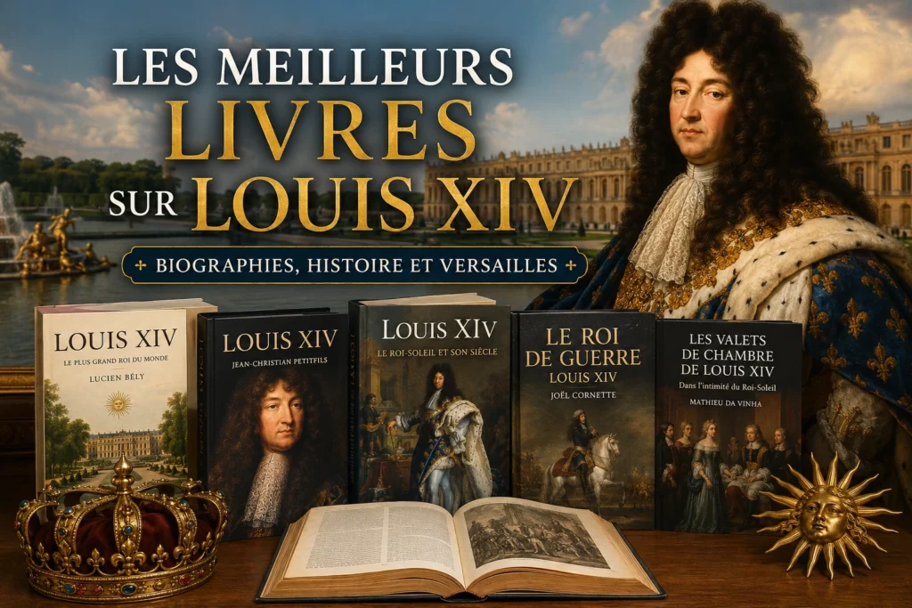 Les meilleurs livres sur Louis XIV, biographies du Roi-Soleil et ouvrages sur Versailles